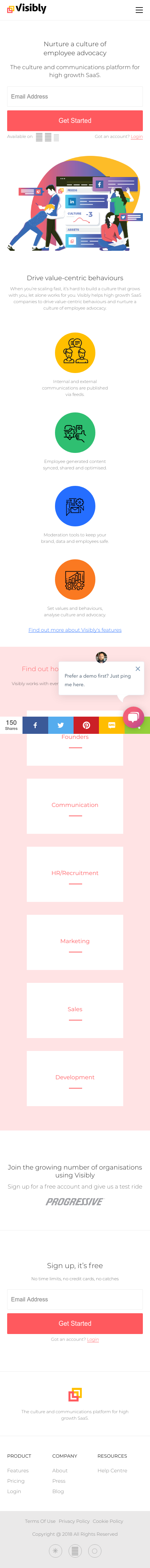 Example of Design for Business & Industrial, Business Operations, Mobile Landing Page by visibly.io | Mobile Landing Page Design