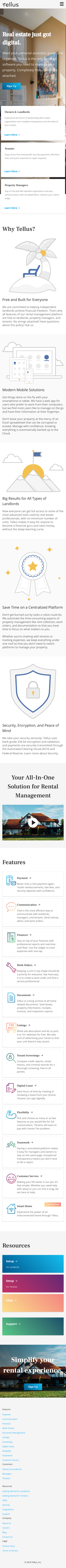 Example of Design for Real Estate, Real Estate Services, Mobile Landing Page by tellusapp.com | Mobile Landing Page Design