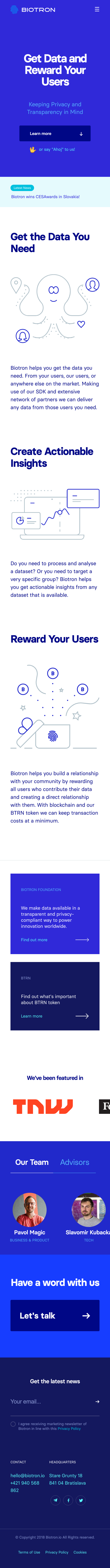 Example of Design for Business & Industrial, Mobile Landing Page by biotron.io | Mobile Landing Page Design