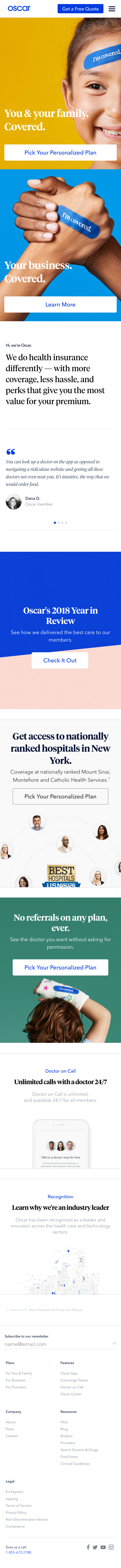 Example of Design for Health, Mobile Landing Page by hioscar.com-V2 | Mobile Landing Page Design