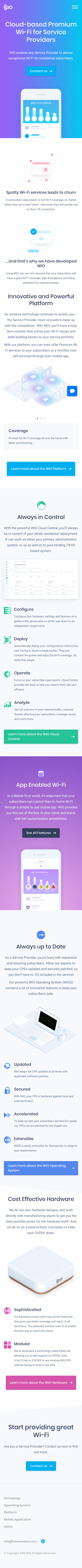 Example of Design for Computers & Electronics, Networking, Mobile Landing Page by wiowireless.com | Mobile Landing Page Design