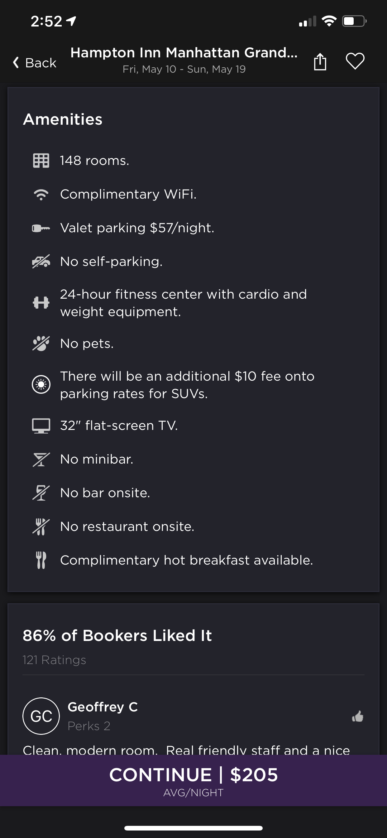 HotelTonight (iPhone X)