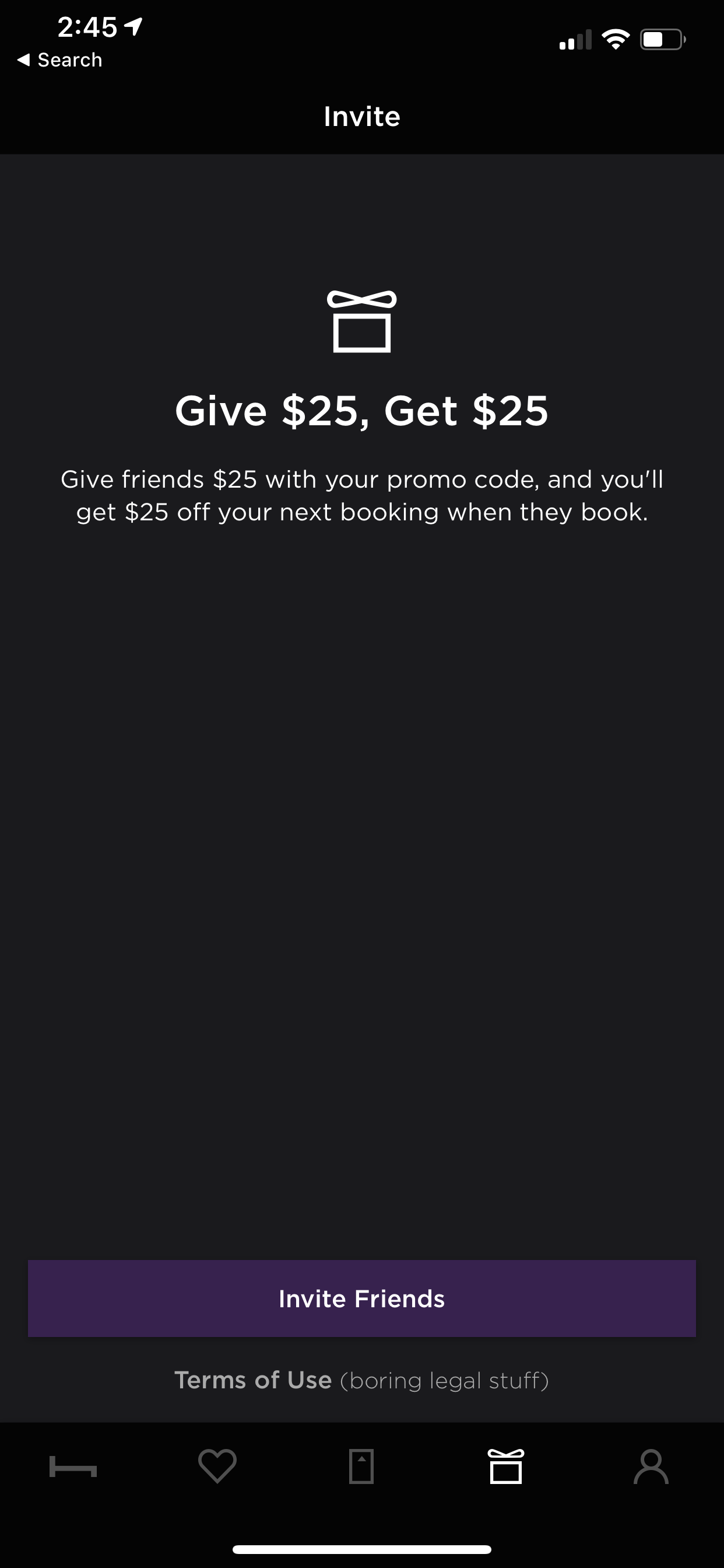 HotelTonight (iPhone X)
