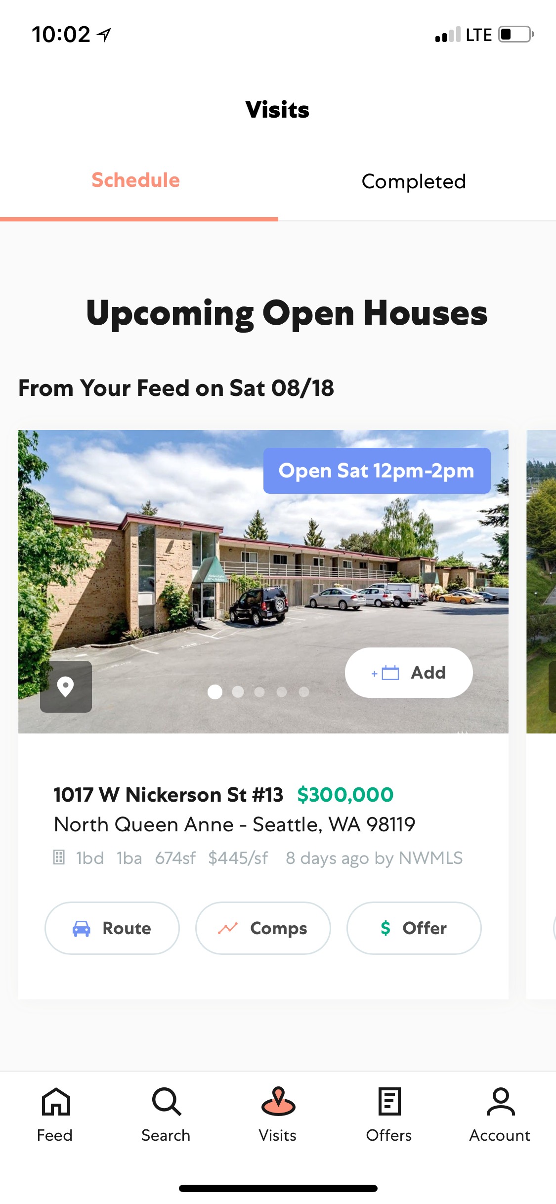 Open Listings (iPhone X)