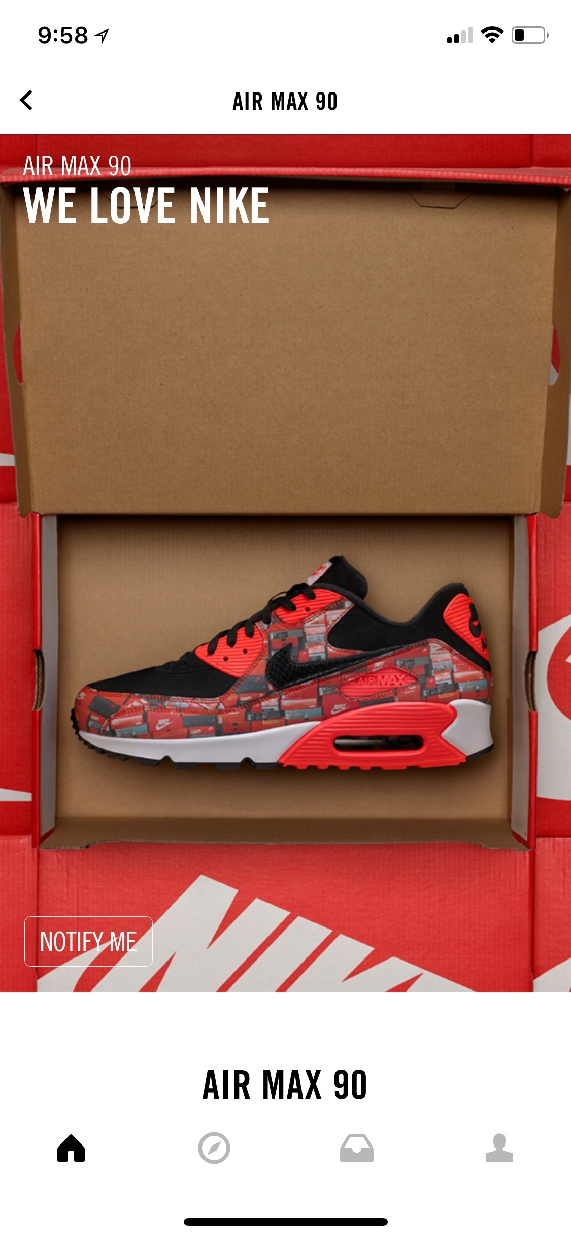 SNKRS (iPhone X)