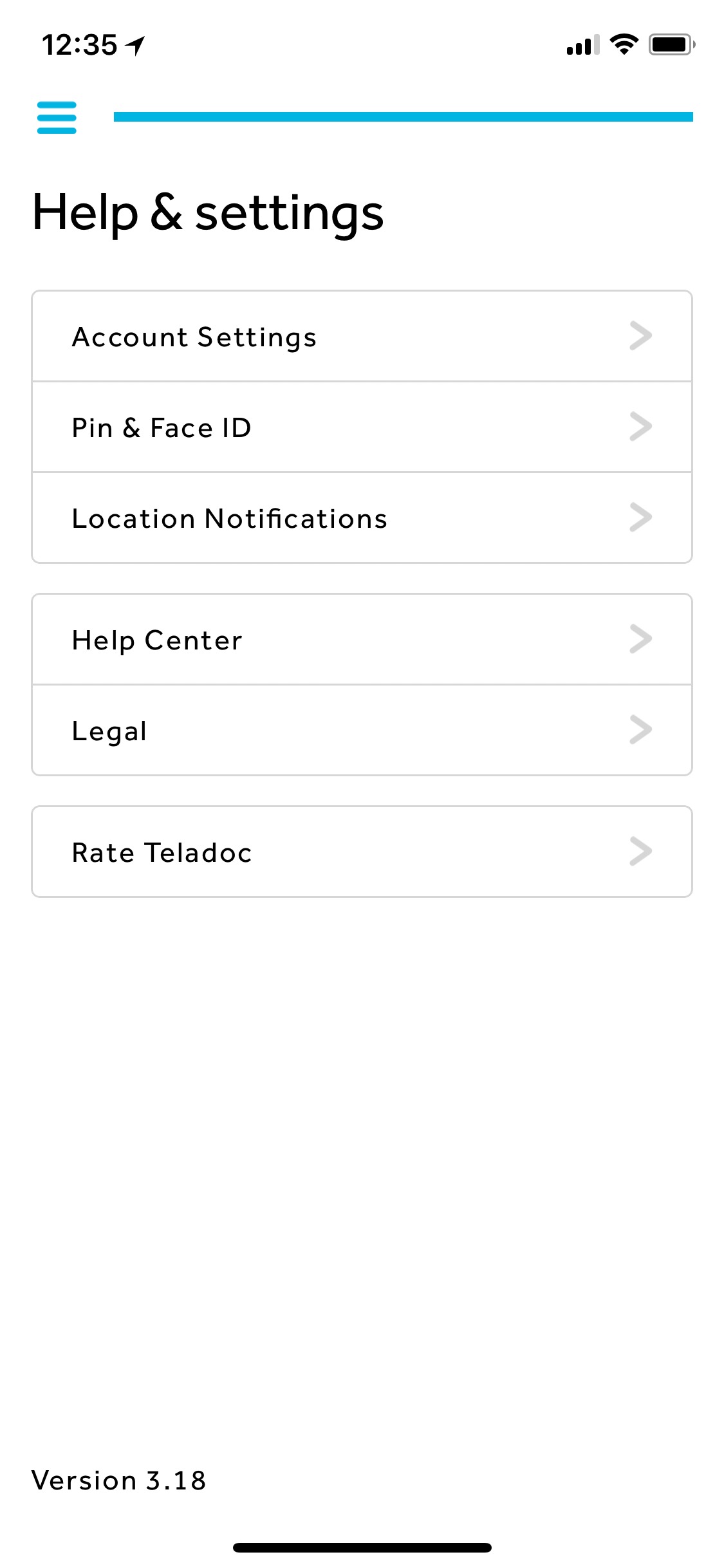 Teladoc (iPhone X)