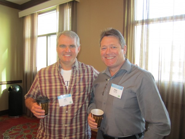 Jeff and Peter in between sessions at Web Intensive