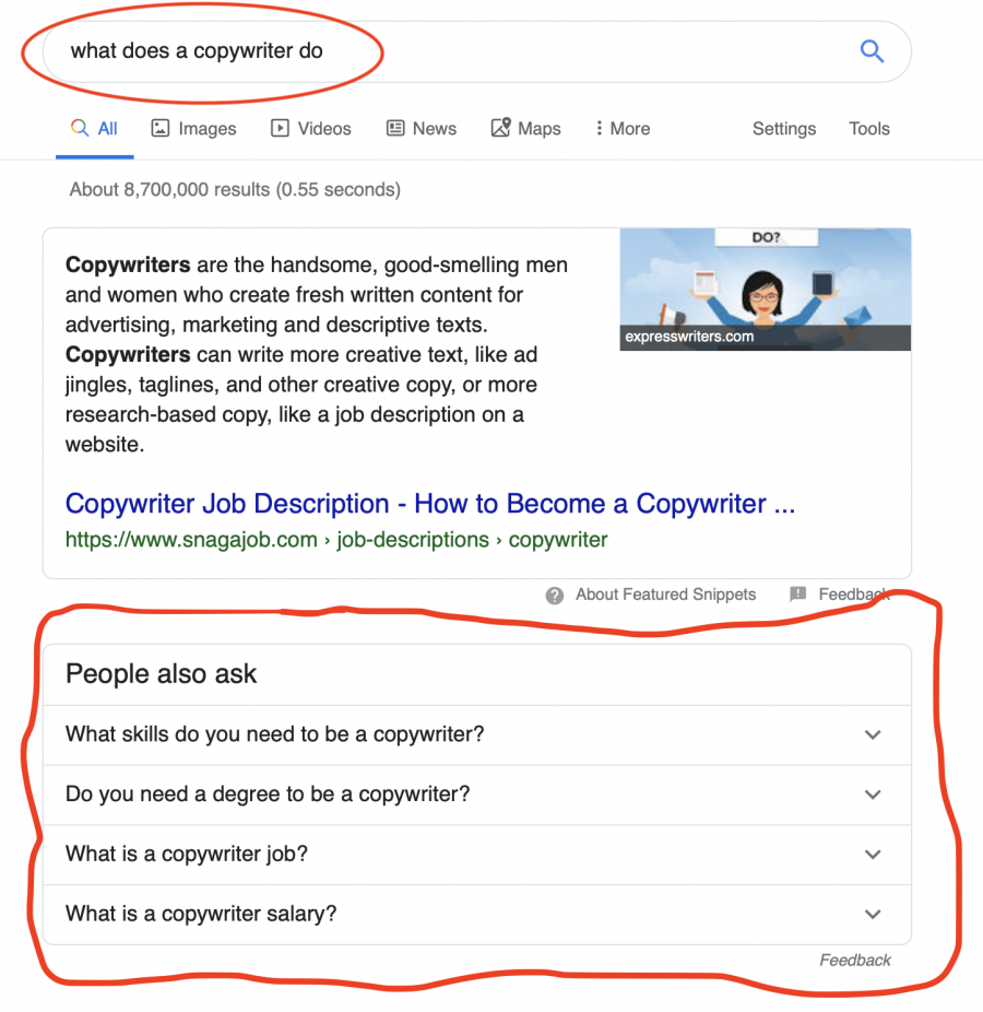 Google Bert Update - People Also Ask