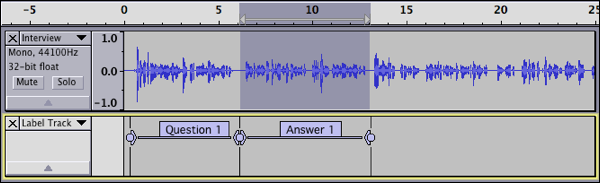 After adding the second label and naming it.