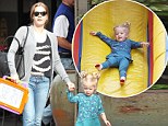 Faster than a speeding bullet! Man of Steel star Amy Adams treats daughter to go on Super slide