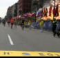 Terror on the streets: Two explosions took place at the Boston Marathon on Monday at 2.50pm as runners crossed the finish line 