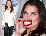 Brooke Shields at the Garden of Laughs Comedy Benefit in Madison Square Garden, New York