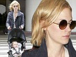 Back to blonde! January Jones sports short blonde hair as she returns to Los Angeles with son Xander after fronting film Sweetwater at Sundance