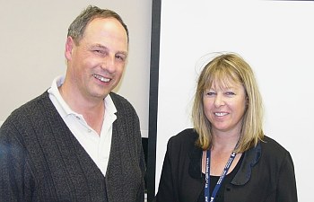 COPA Staff member John Quarterman with Debbie McGuire from CBSA