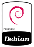Powered by Debian