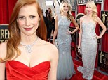 Let me your fantasy! Naomi Watts and Jessica Chastain lead the way in magical gowns on the SAG Awards red carpet 