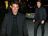 Big smile: Cruise attended a screening of his new film Oblivion before hitting up the swanky Soho House club in New York on Monday