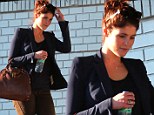 A make up free Gemma Arterton at the Chateau Marmont