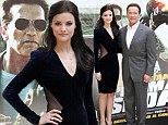 She's at it again! Jaimie Alexander steals thunder from Arnold Schwarzenegger in plunging velvet dress... at photo call in Rome for The Last Stand