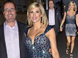 Buxom Real Housewife Alexis Bellino takes the plunge in rhinestone-encrusted mini dress as she steps out for dinner with husband Jim