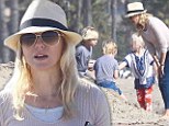 Beauty and the beach! Naomi Watts looks great as she enjoys family day at the seaside 