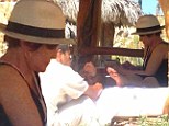 Glum Sharon Osbourne consoles herself with a relaxing foot massage as she escapes marriage woes in Mexico 