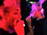 To be blunt: Miley Cyrus was spotted smoking a blunt inside Greystone Manor in West Hollywood, California on Sunday