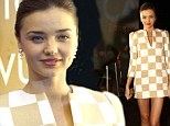 Gorgeous: Miranda Kerr looked spectacular in a very short dress 