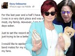 On the rocks: Ozzy Osbourne has denied that he and wife Sharon are getting divorced