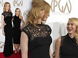 Girls' night out: BFFs Nicole Kidman and Naomi Watts leave their other halves at home at the PGAs