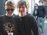 Going grunge! Emma Roberts and boyfriend Evan Peters enjoy casual movie date at The Grove... in matching sweaters