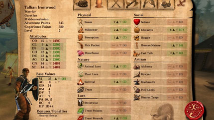Drakensang has plenty of depth, but it's a lot to figure out in the early stages when creating a character.