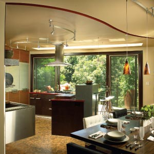 Natural light abounds in the space of the  Kitchen