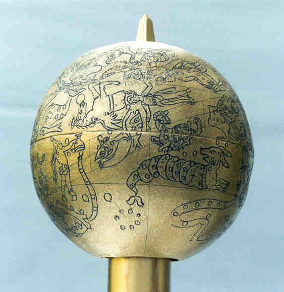 mainz globe: pegasus, andromeda, aquarius, pisces, aries, taurus, cetus, eridanus