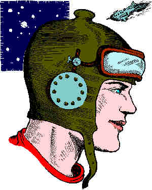 Buck Rogers promotional drawing. Artist: Lt. Dick Calkins.