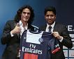 Edinson Cavani bei Paris St. Germain vorgestellt