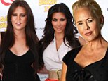 'That is completely false and horrible': Robert Kardashian's widow hits back at Kim and Khloe after they labelled her 'trash'
