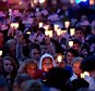 People gather for a vigil on Boston Common as an investigation continues into dual bombings at the finish line of the Boston Marathon in Boston, Massachusetts