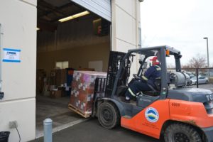 photo of donated supplies being delivered to Whatcom Unified Command
