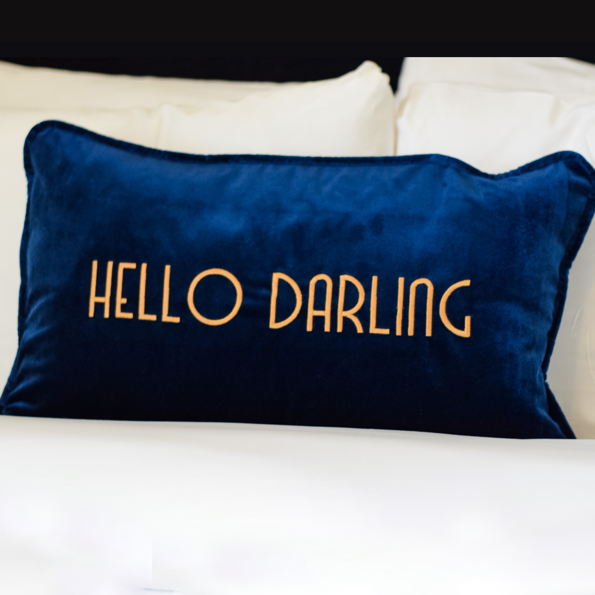 The Darling Hotel "Hello Darling" Pillows