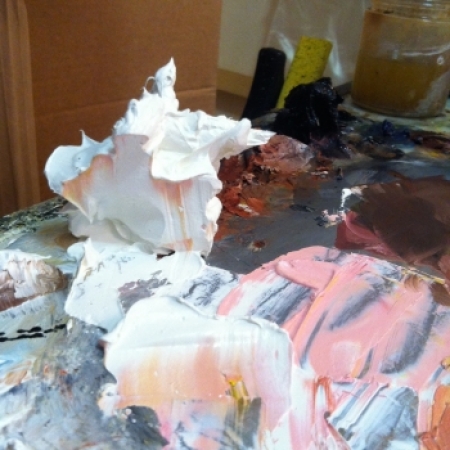 Studio wip by Artist Daniel Ochoa 