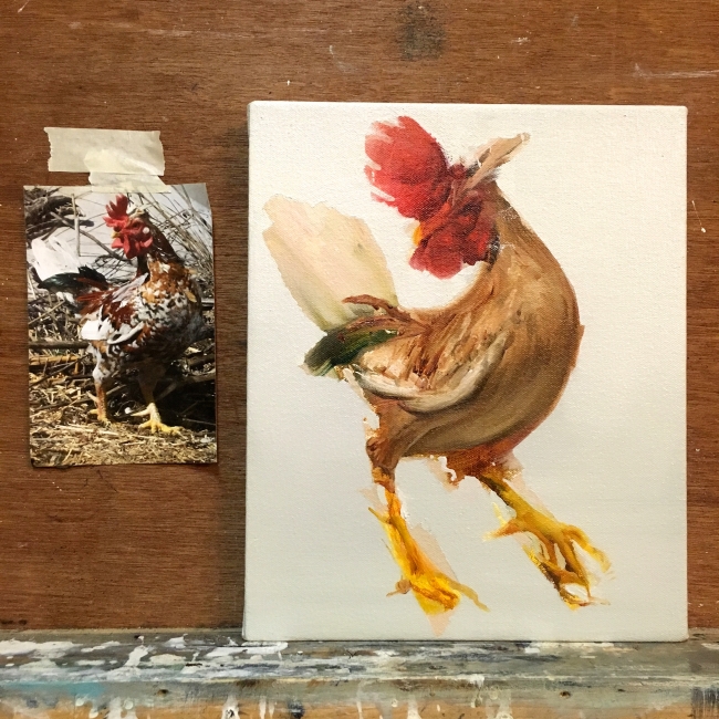 Studio wip by Artist Daniel Ochoa 
