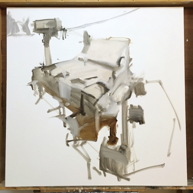 Studio wip by Artist Daniel Ochoa 