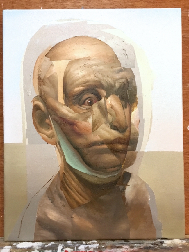 Studio wip by Artist Daniel Ochoa 