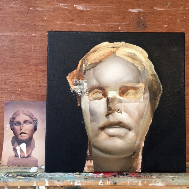 Studio wip by Artist Daniel Ochoa 