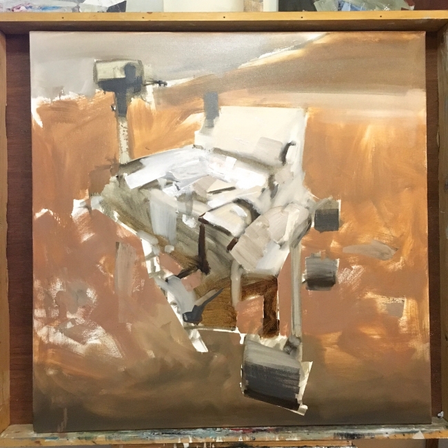 Studio wip by Artist Daniel Ochoa 