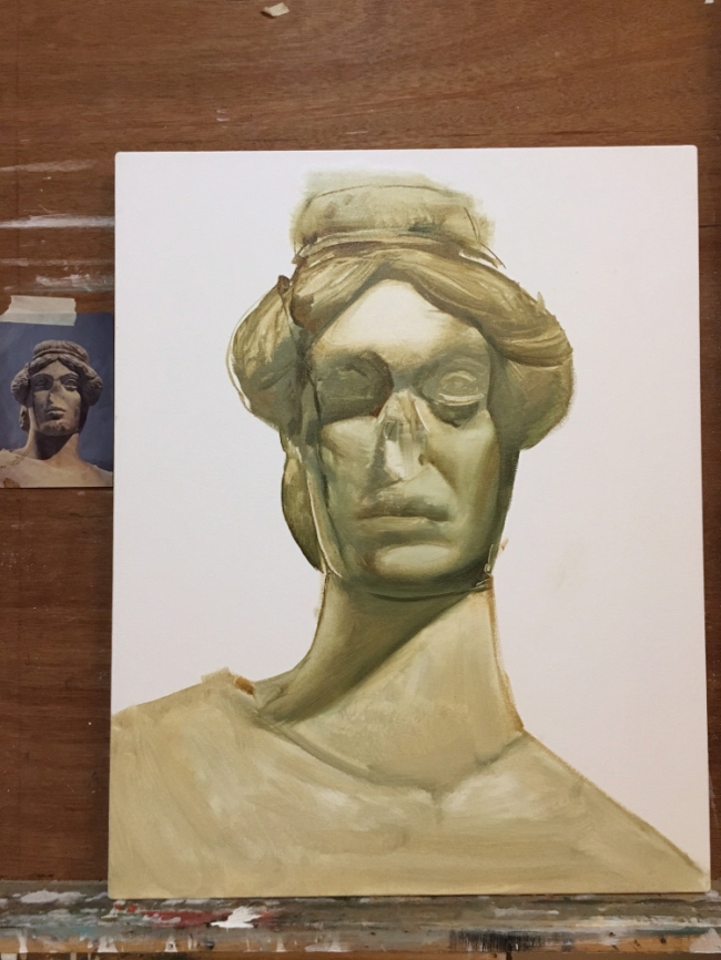 Studio wip by Artist Daniel Ochoa 