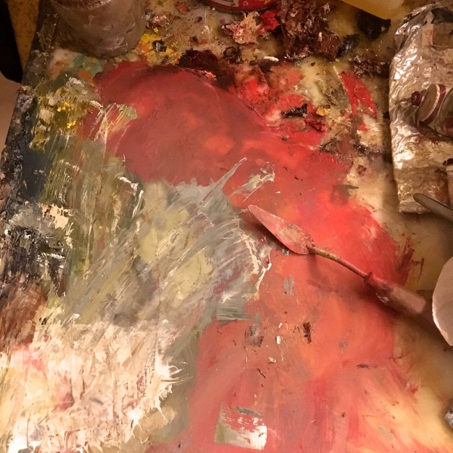 Studio wip by Artist Daniel Ochoa 