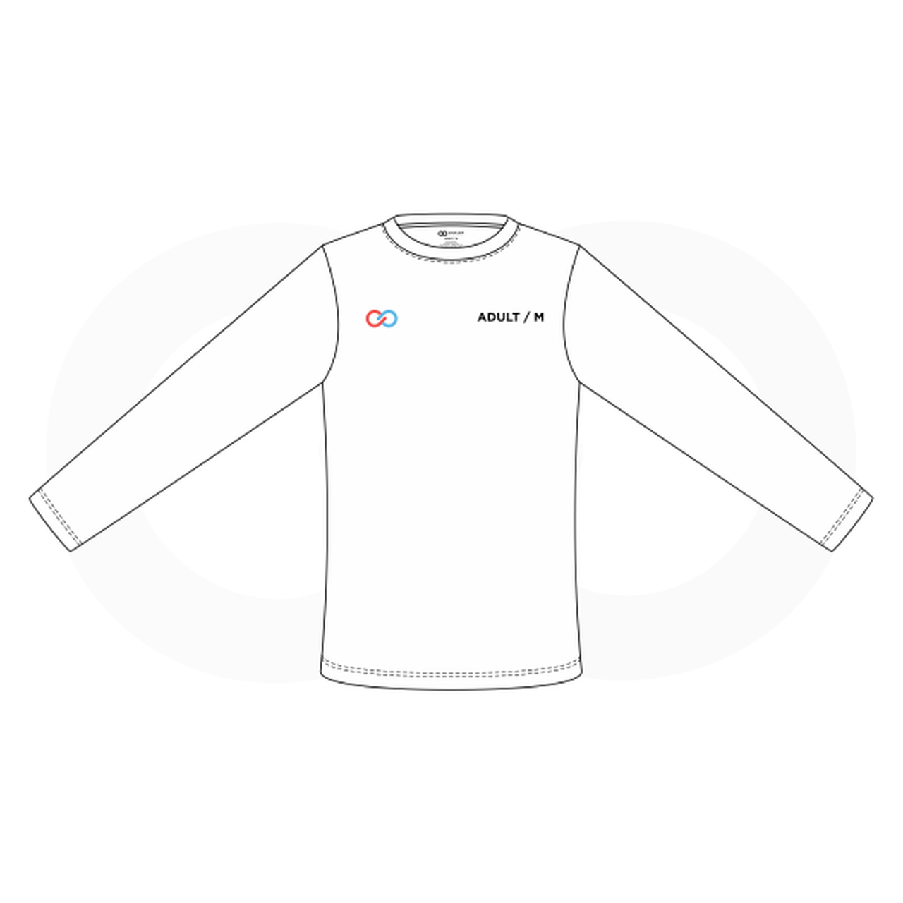 Long Sleeve Crew Neck TShirts Sizing Kit Wooter Apparel