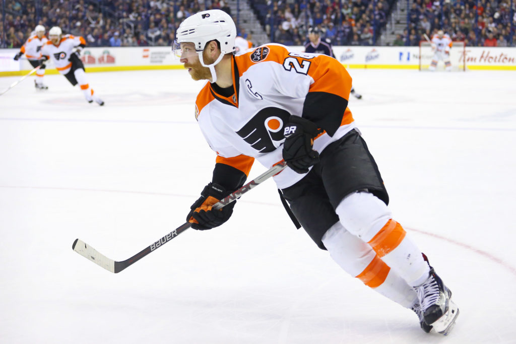 flyers training camp the giroux at wing experiment and what it flyers training camp saturday